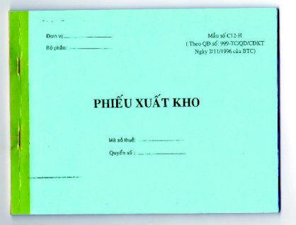 Phiếu xuất 3 liên (20x25)